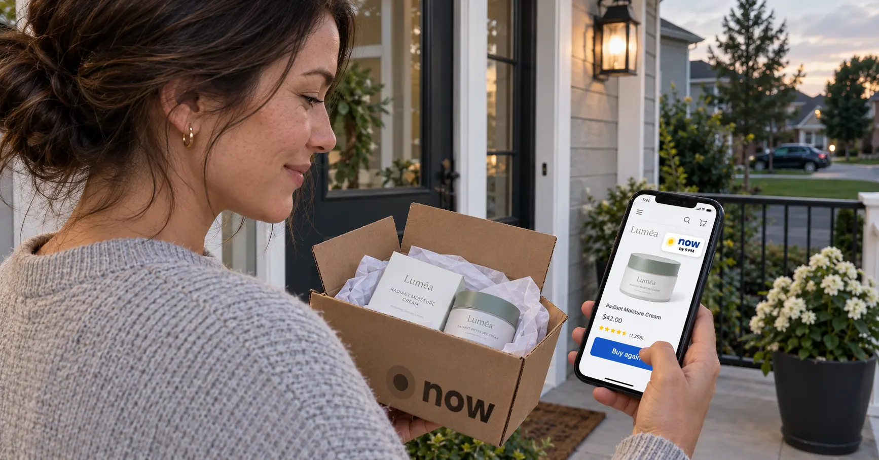 Ordered today. Delivered today. With Ecom Now
